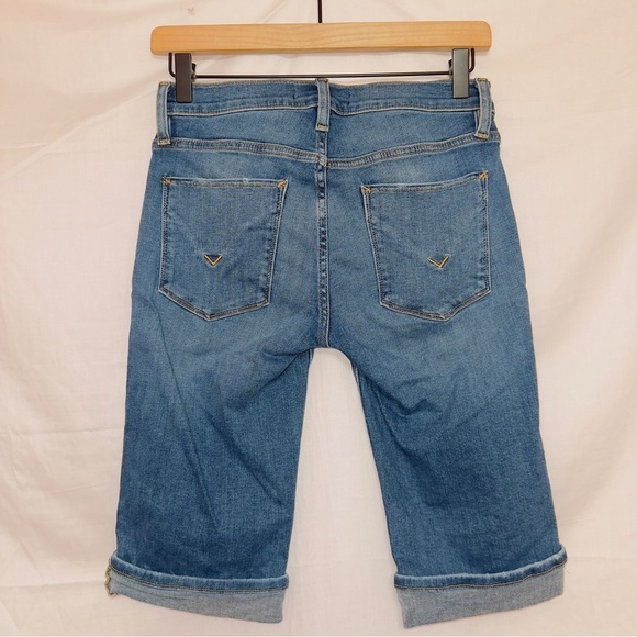 Hudson Jeans Medium Wash Denim Mid Rise Amelia Bermuda Shorts size 25 - Picture 4 of 4
